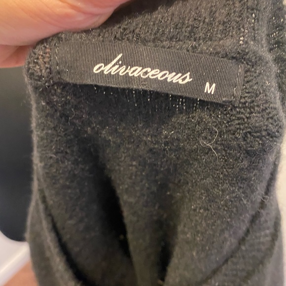 Olivaceous Black Soft Sweater Crewneck Size M - Picture 5 of 6